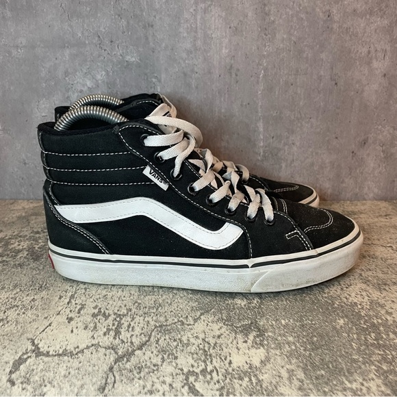 Vans Black and White High-Top Sneakers - Picture 1 of 6